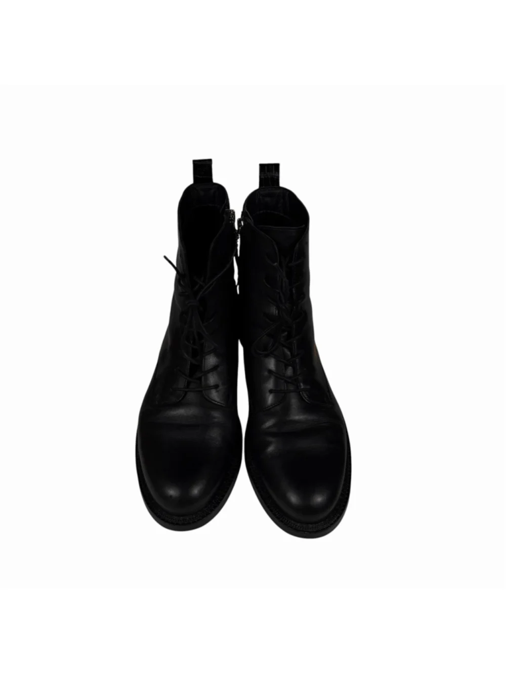 Sam Edelman Nina Black Leather Combat Boots Womens Size 11M - Picture 3 of 11